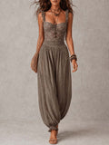Chioni™ Ensemble Dentelle Bandeau & Pantalon Harem Plissé