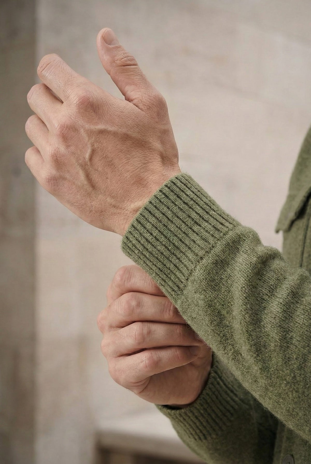 Gilet en maille Santio vert