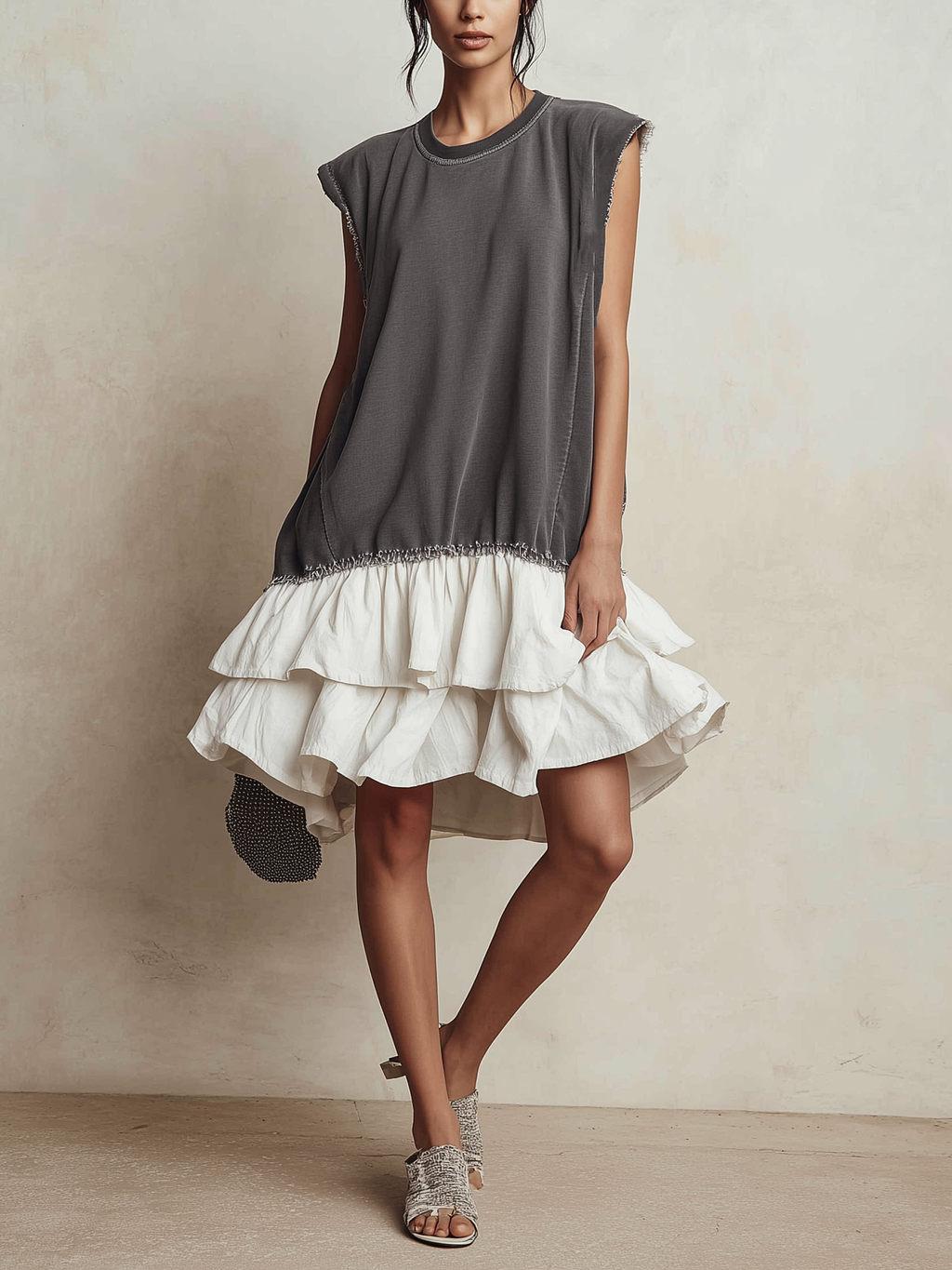 Ilaria | Robe casual color block ample, style vacances