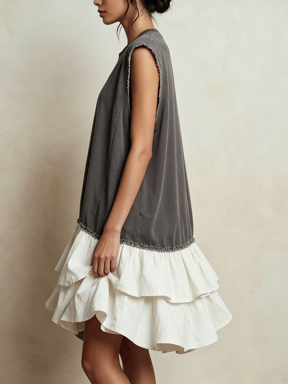 Ilaria | Robe décontractée ample color block, style vacances