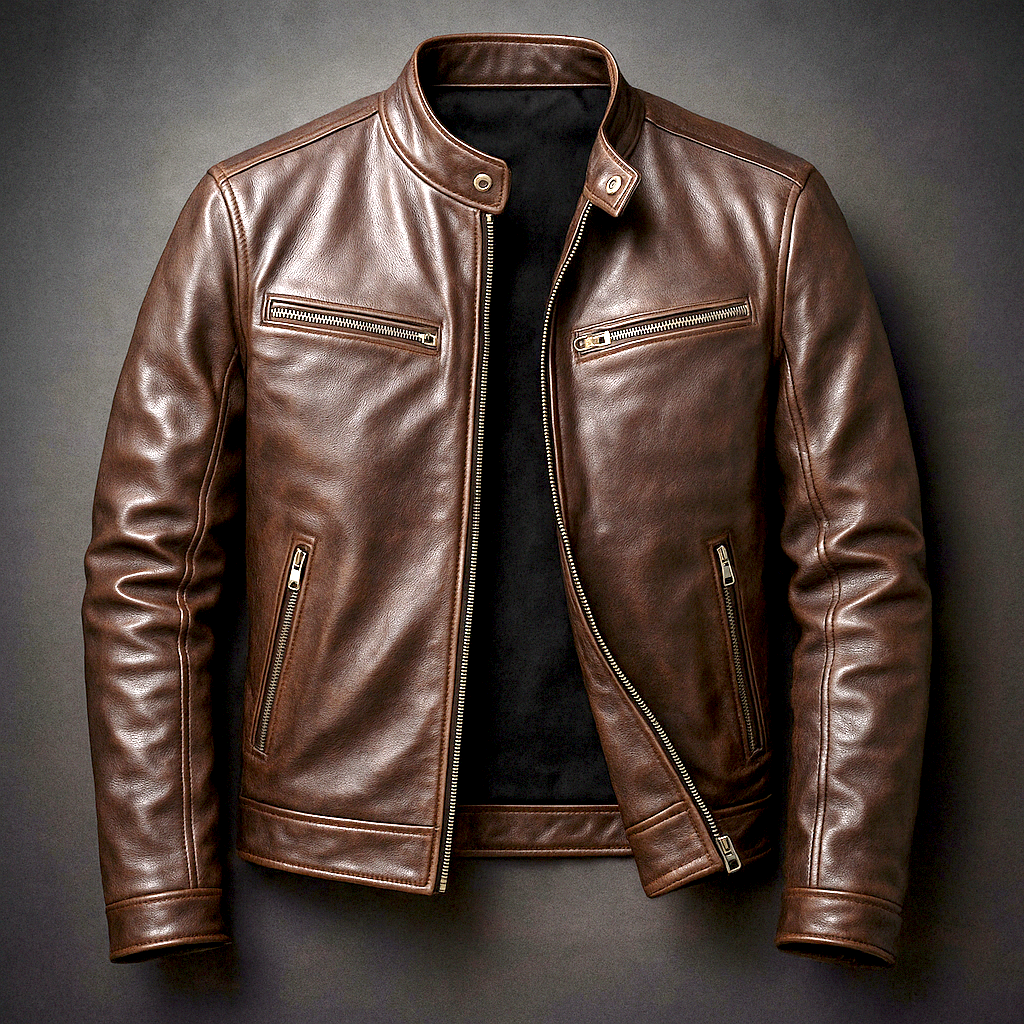 Guido | Veste en cuir vintage