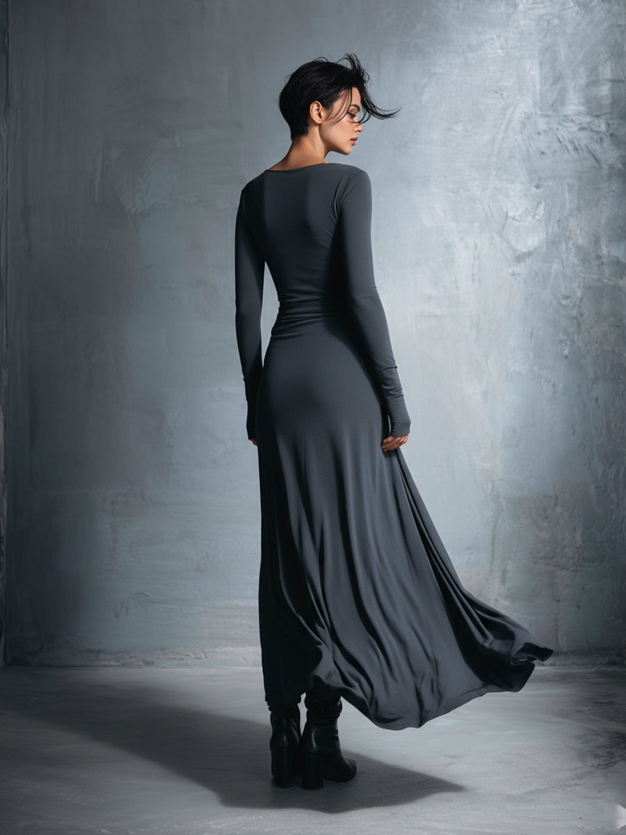 Nadège | Robe Maxi à Nœud Latéral