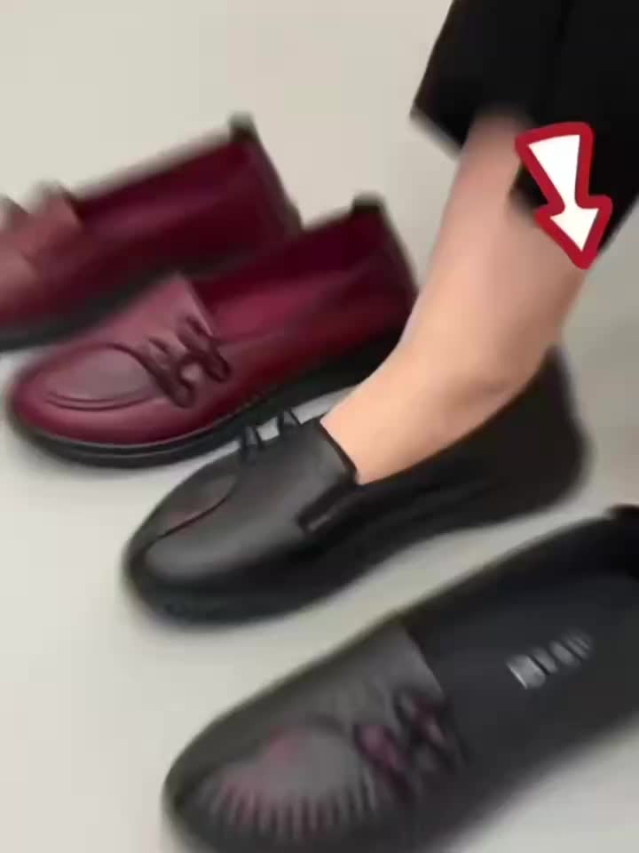 Carmen™ | Mocassins confort en cuir à broderie florale