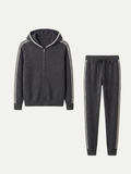 Conjunto de Firma Gris Oscuro con Capucha