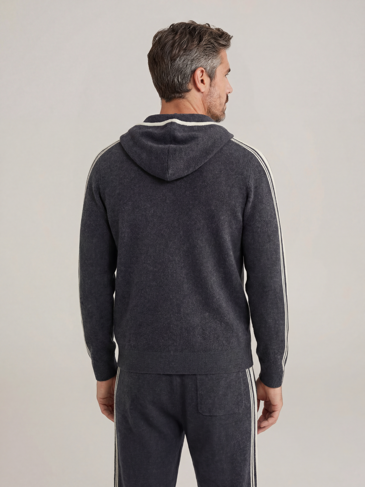 Ensemble Signature gris foncé à capuche