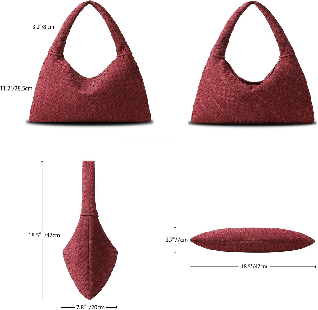 Grand sac en suède tressé Tory