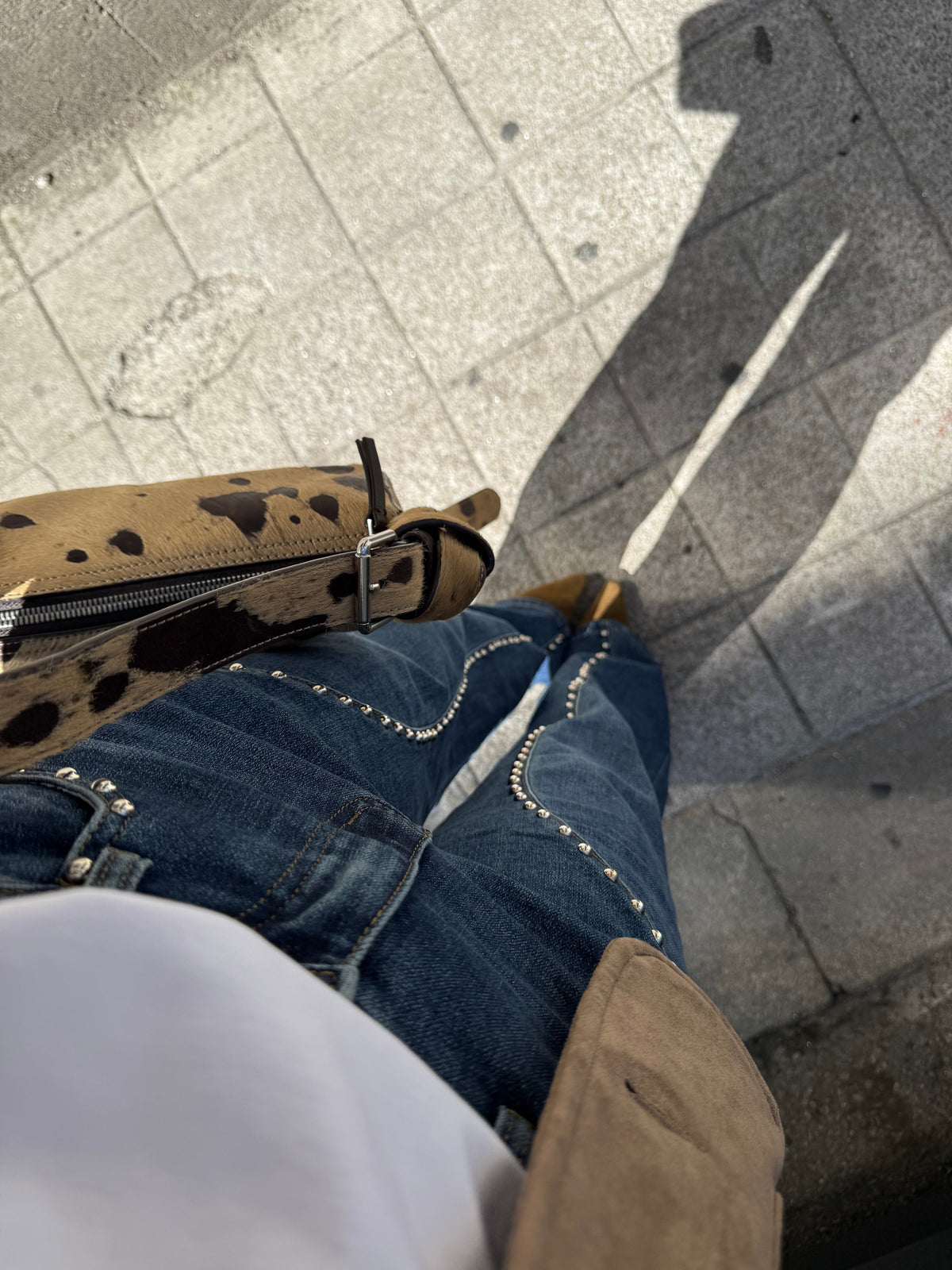 Jean droit taille haute