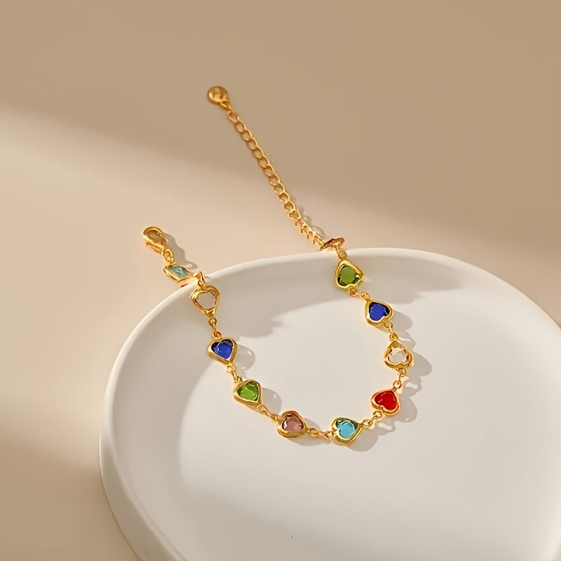Marilou | Armband mit bunten Herzen