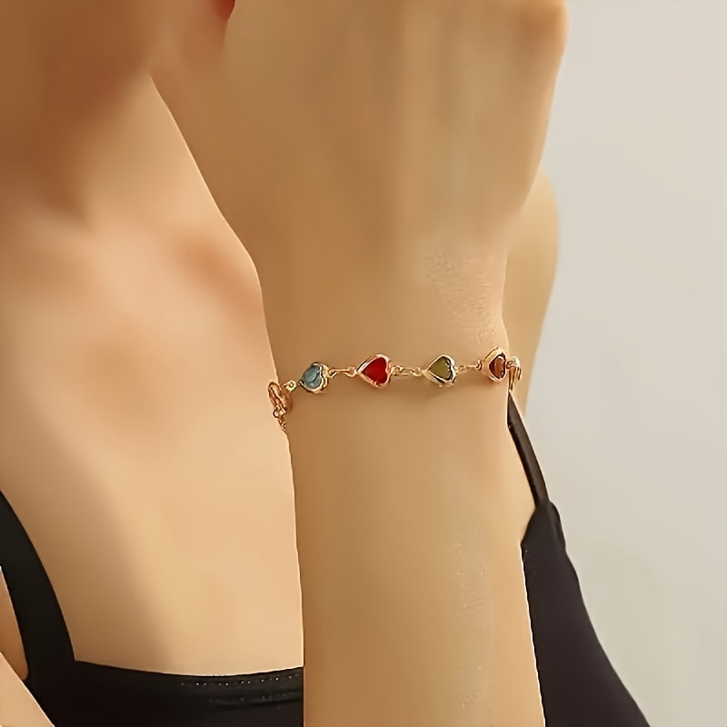 Marilou | Armband mit bunten Herzen