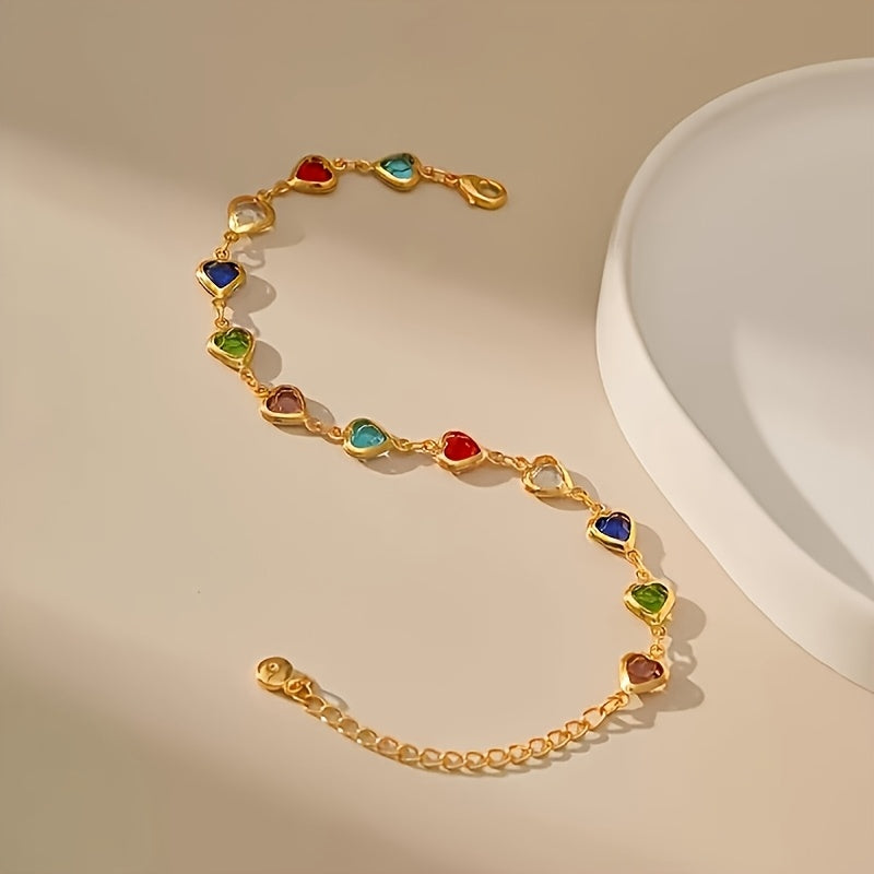 Marilou | Armband mit bunten Herzen