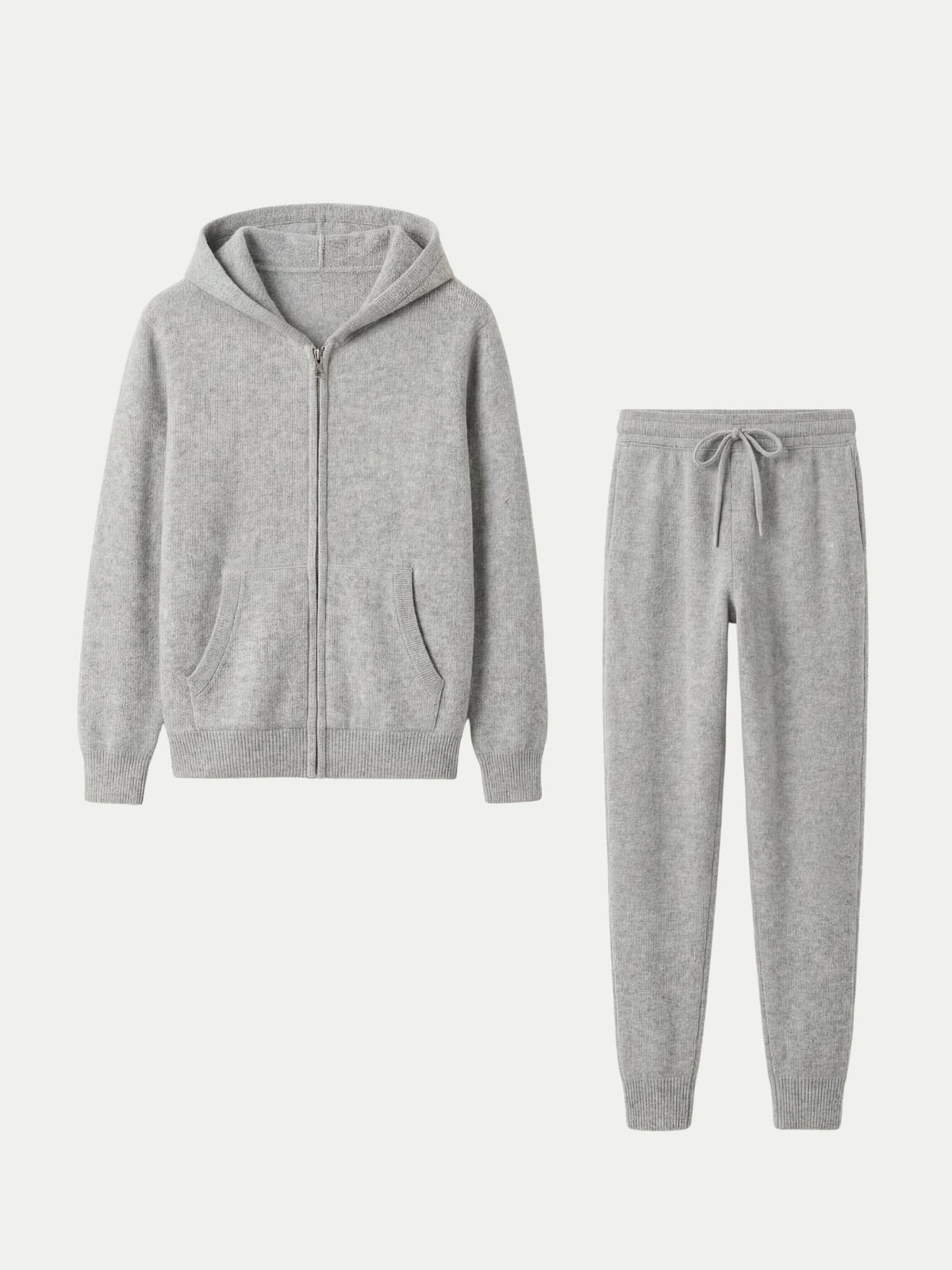 Ensemble Signature gris clair à capuche