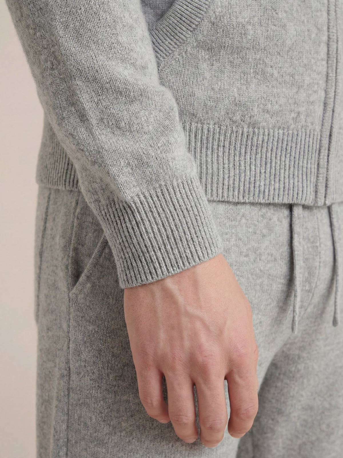 Ensemble Signature gris clair à capuche