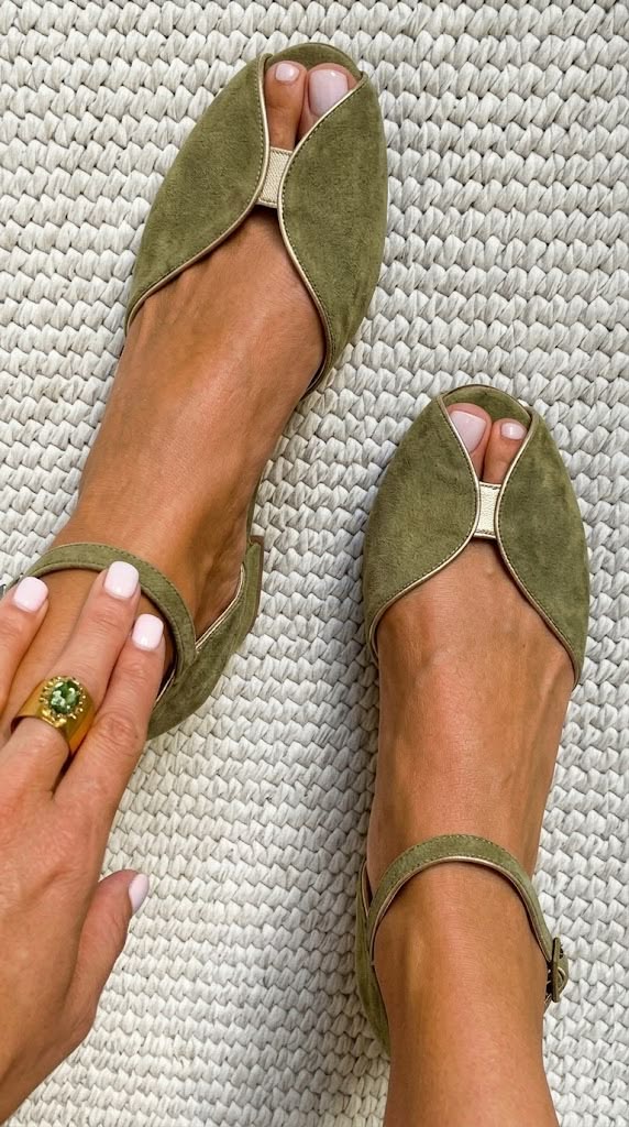 Olivia | Sandales élégantes vert sauge