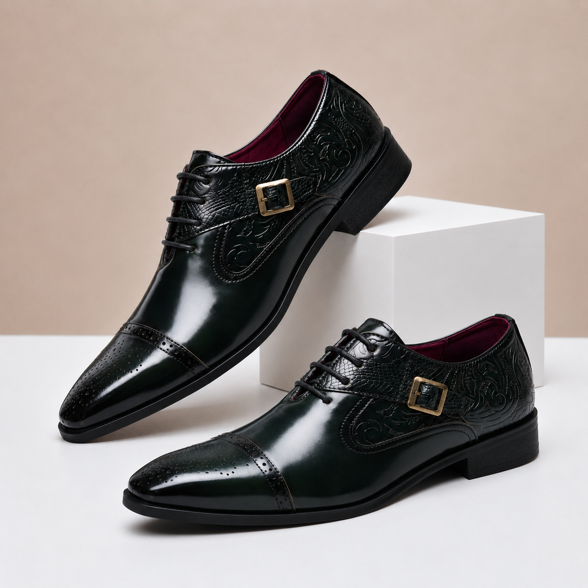 Chaussures Habillées Valerio en Cuir Véritable
