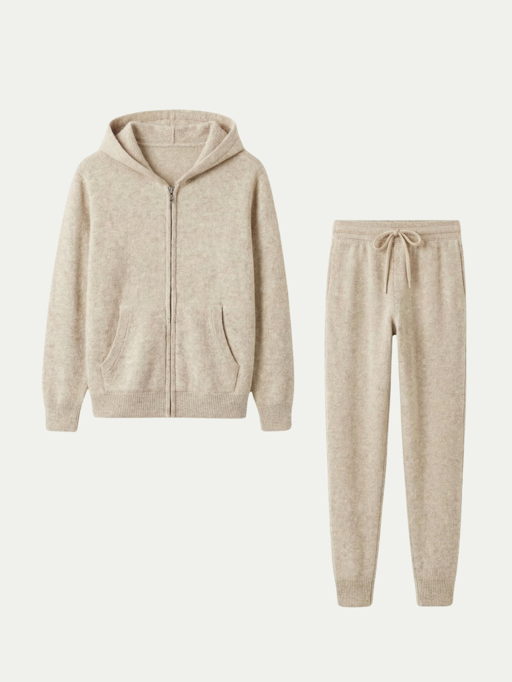 Ensemble Signature beige à capuche