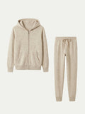 Ensemble Signature beige à capuche