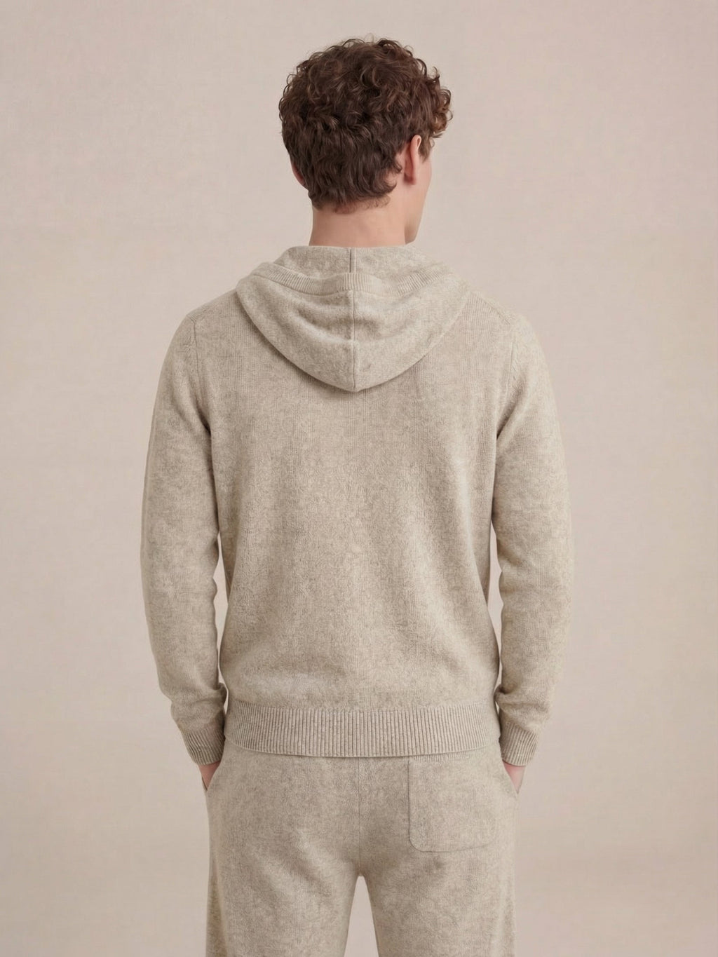 Ensemble Signature beige à capuche