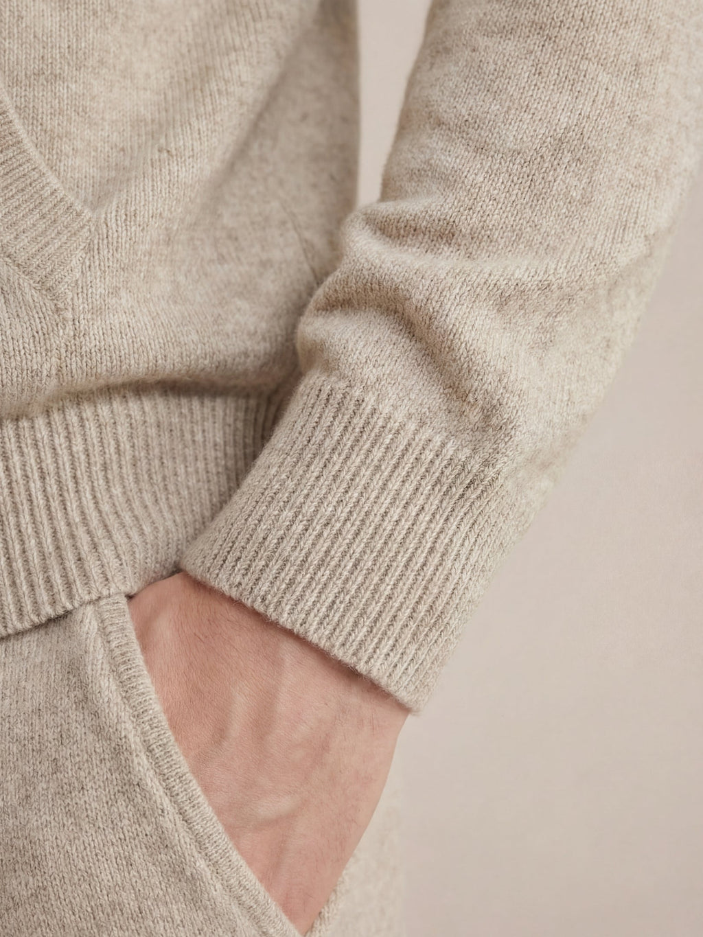 Ensemble Signature beige à capuche