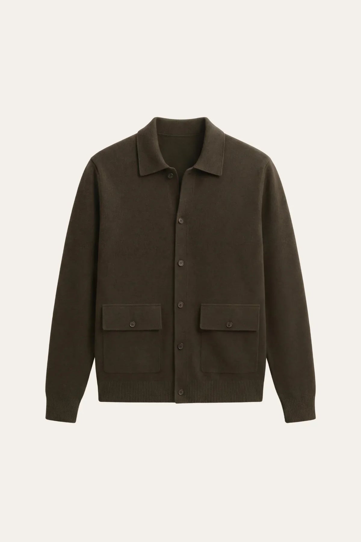 Gilet en maille Miliano vert olive