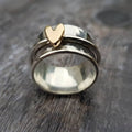 Isaline | Ring mit goldenem Herz