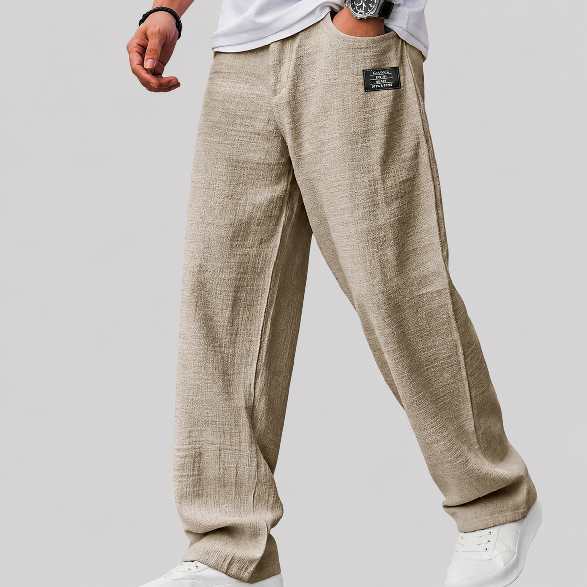 Marco - Pantalon décontracté premium en lin