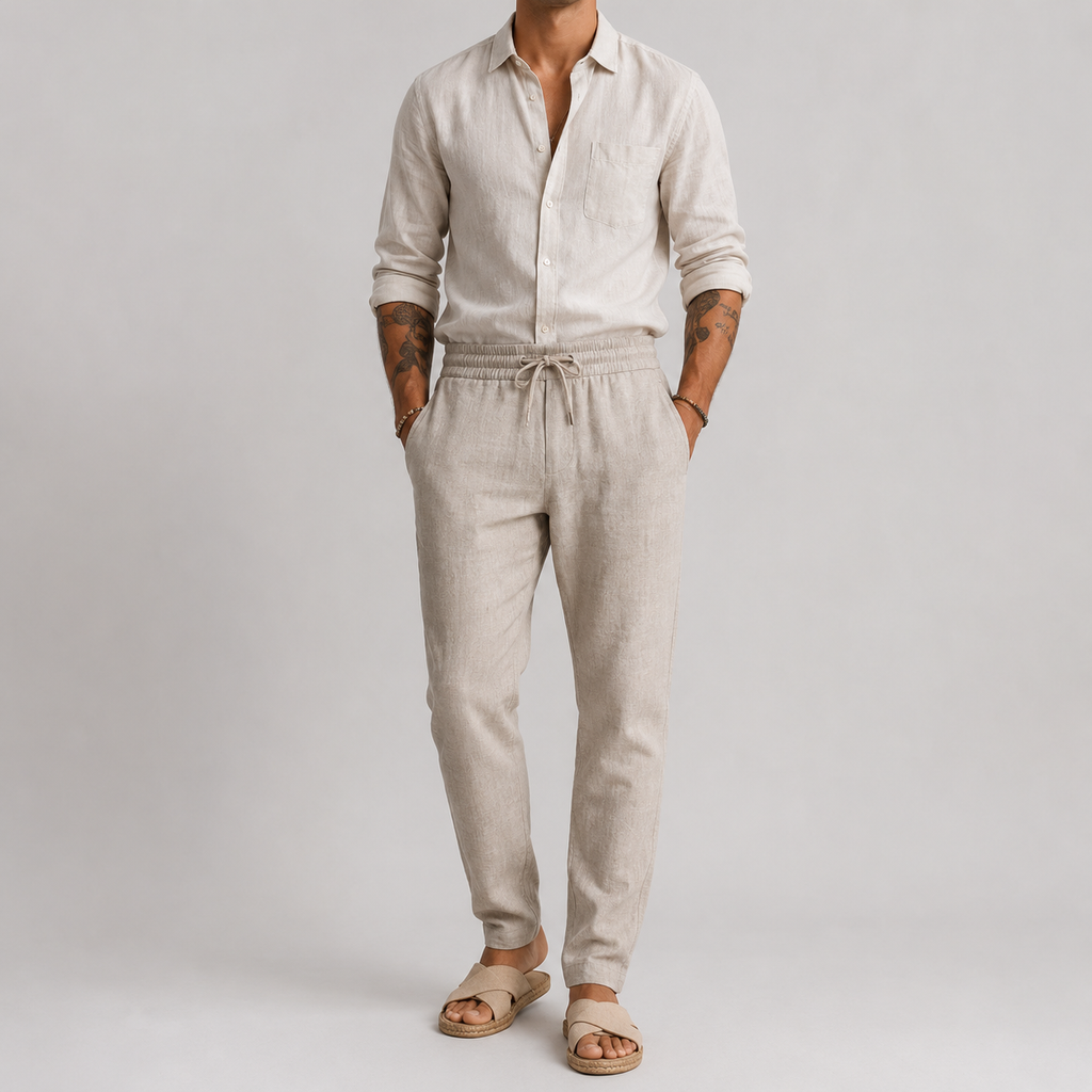 Mateo - Pantalon de plage en lin