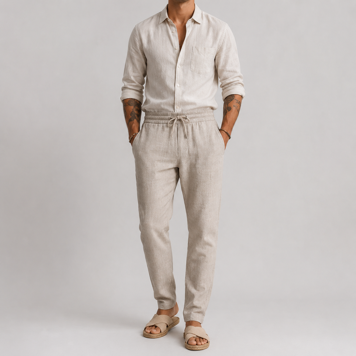 Mateo - Pantalon de plage en lin