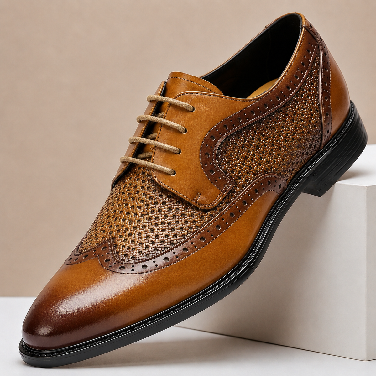 Chaussures Brogue Lucerra en Cuir Pleine Fleur