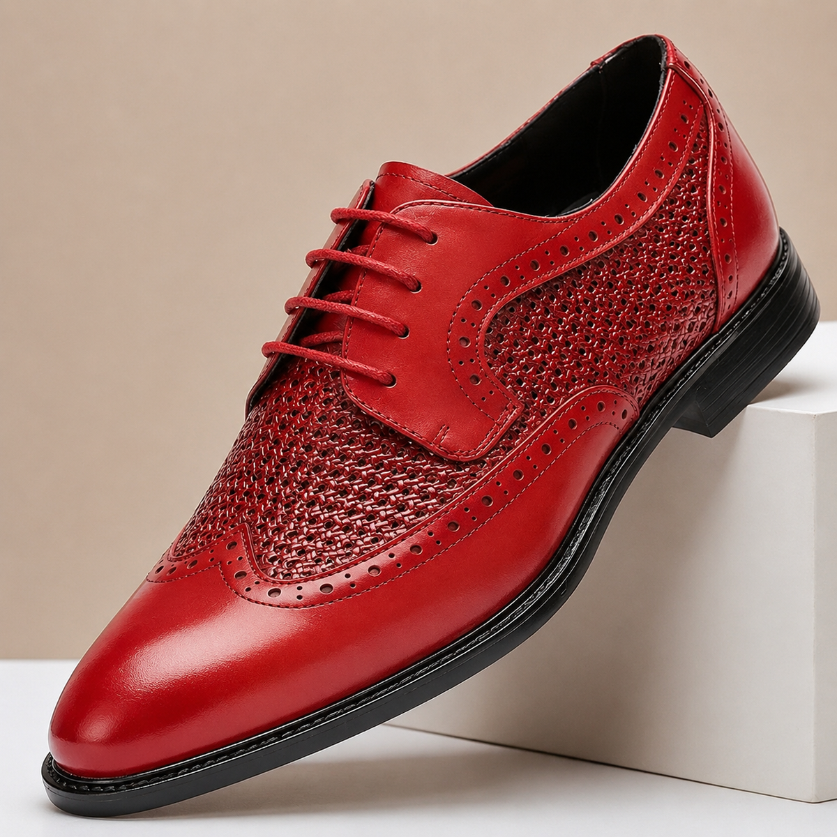 Chaussures Brogue Lucerra en Cuir Pleine Fleur