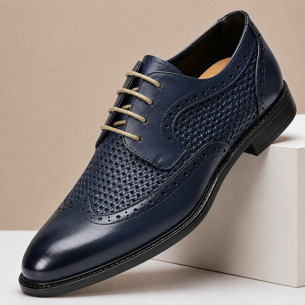 Chaussures Brogue Lucerra en Cuir Pleine Fleur