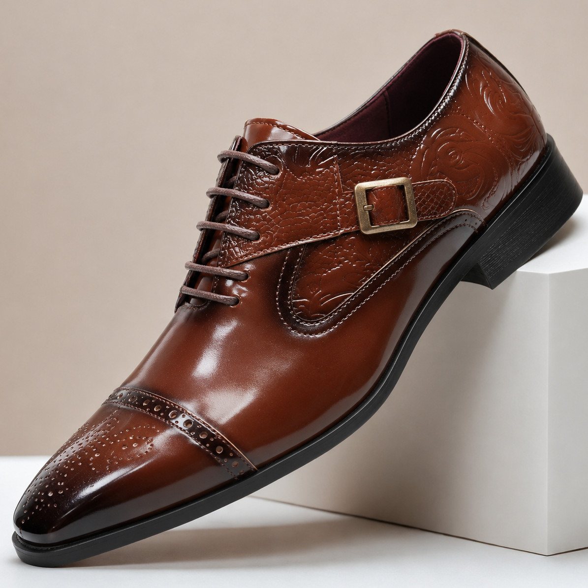 Chaussures Habillées Valerio en Cuir Véritable