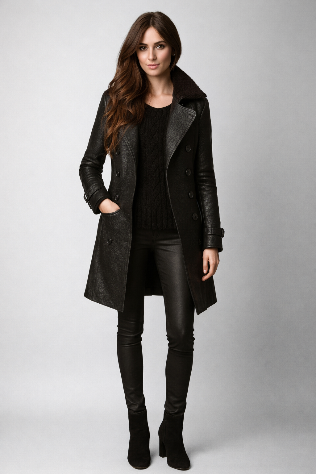 LENA™ | MANTEAU EN CUIR