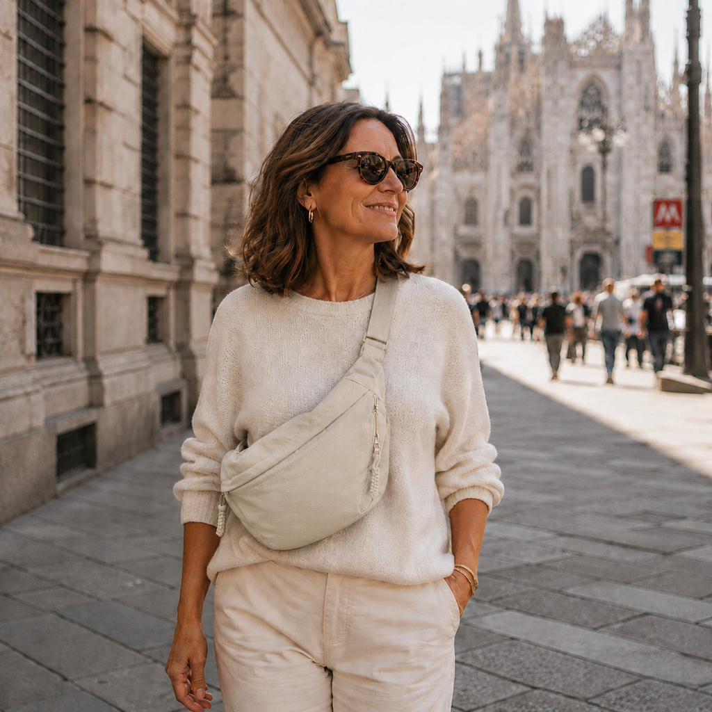 Elena | Sac bandoulière beige