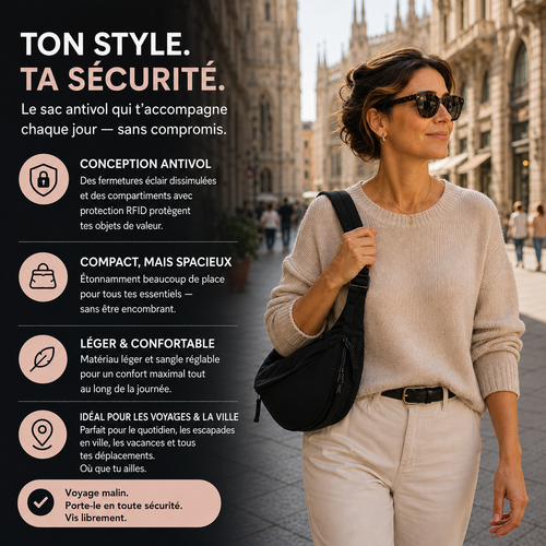Aria | Sac bandoulière noir