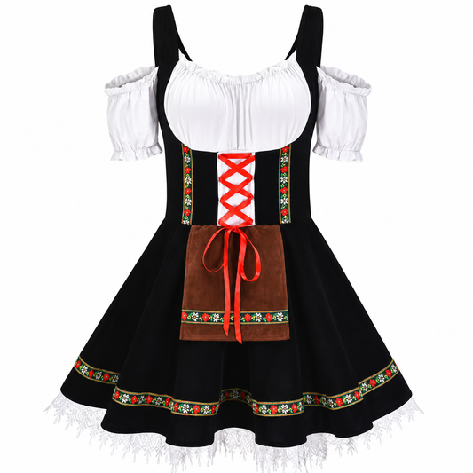 Leni | Dirndl avec tablier dans le style Trachten