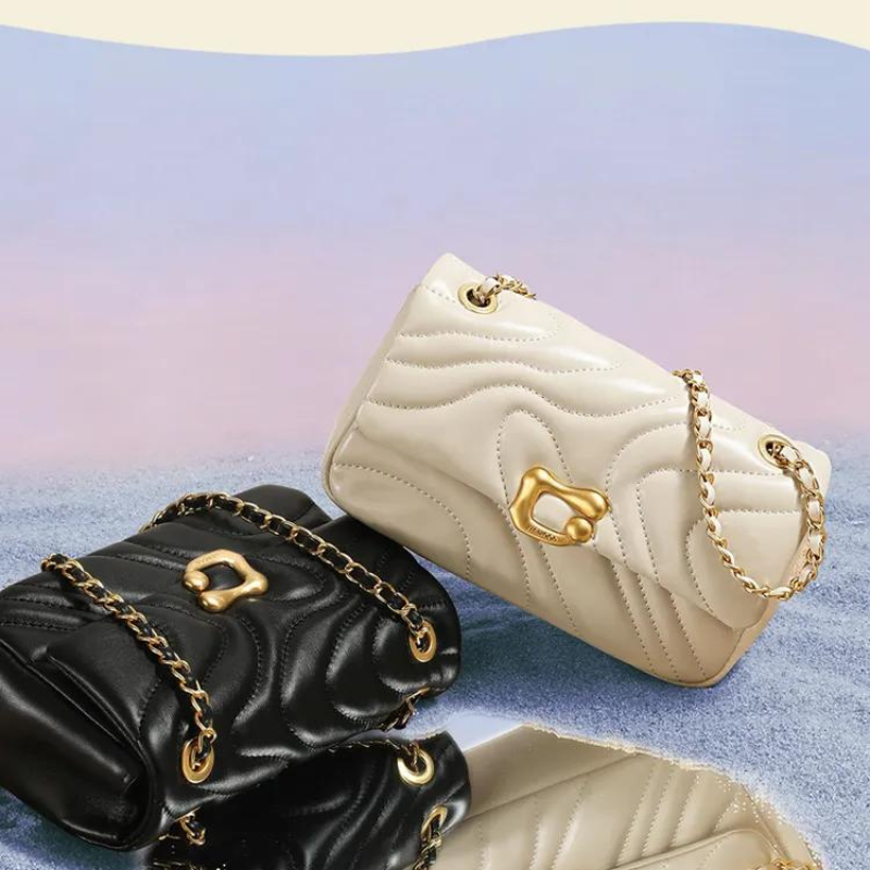 Sac bandoulière moyen en cuir Emma