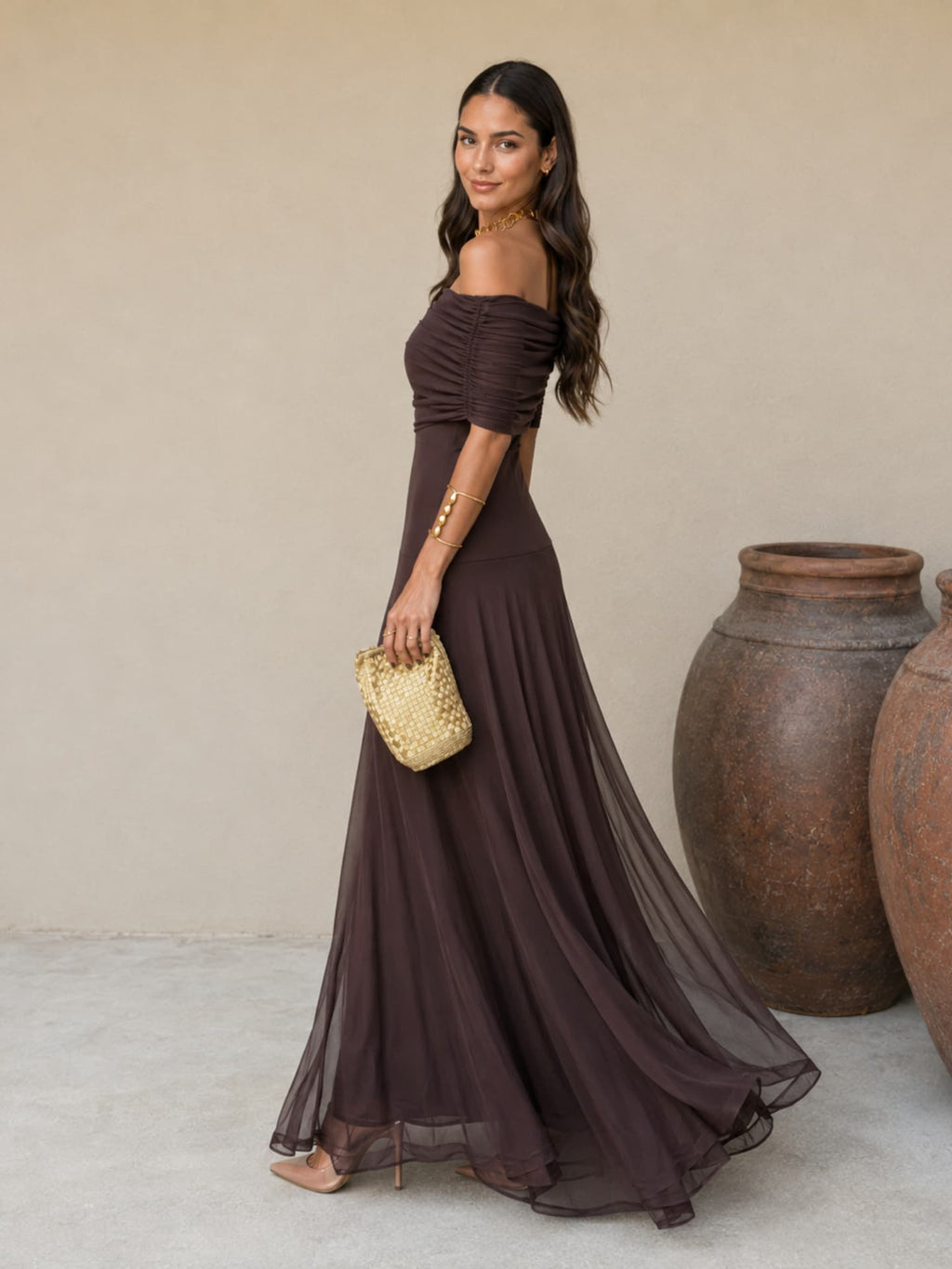 Robe Toledo marron