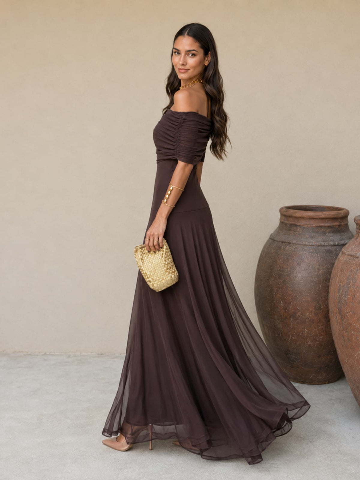 Robe Toledo marron