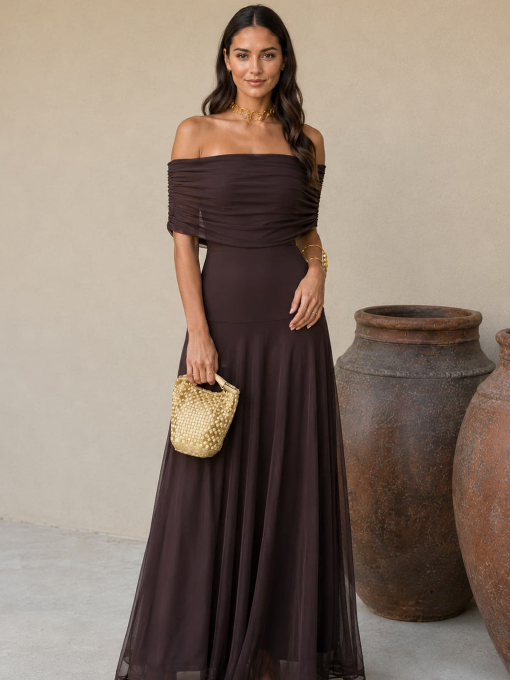 Robe Toledo marron