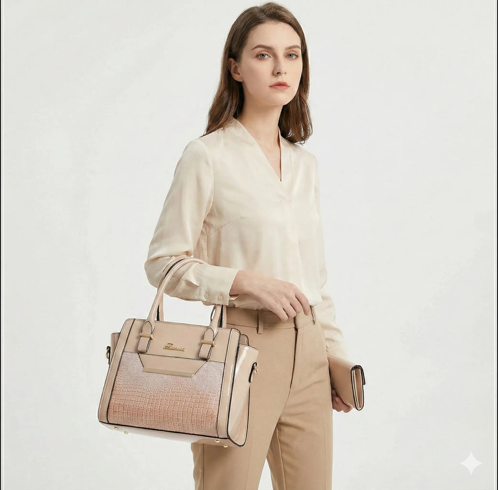 Ensemble sac et portefeuille en cuir - Cror