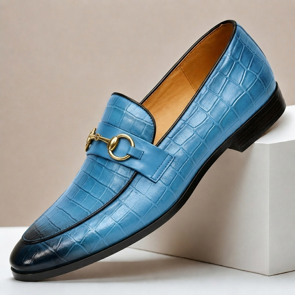 Mocassins Gaspari en Cuir Embossé