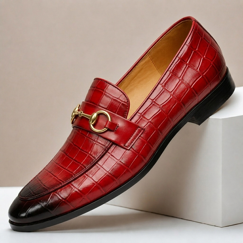 Mocassins Gaspari en Cuir Embossé