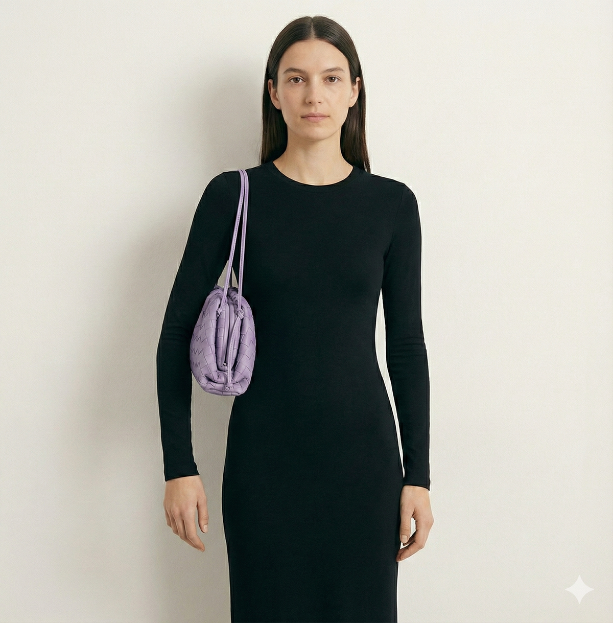 Sac pochette tressé Wendy