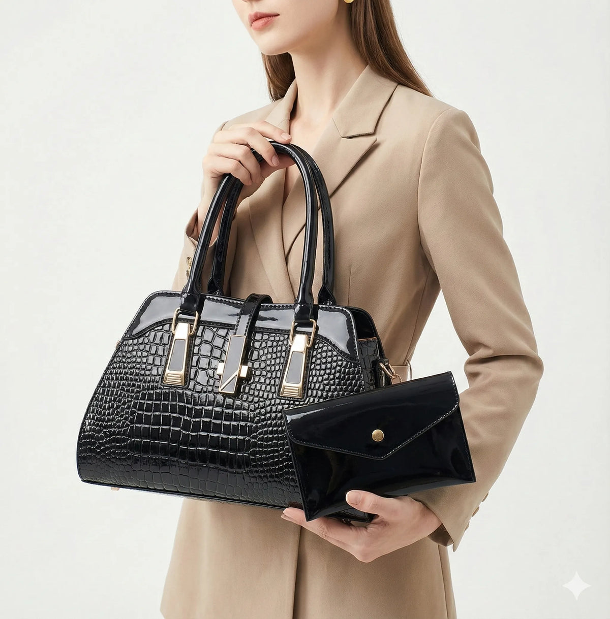 Ensemble sac et portefeuille en cuir - Vian