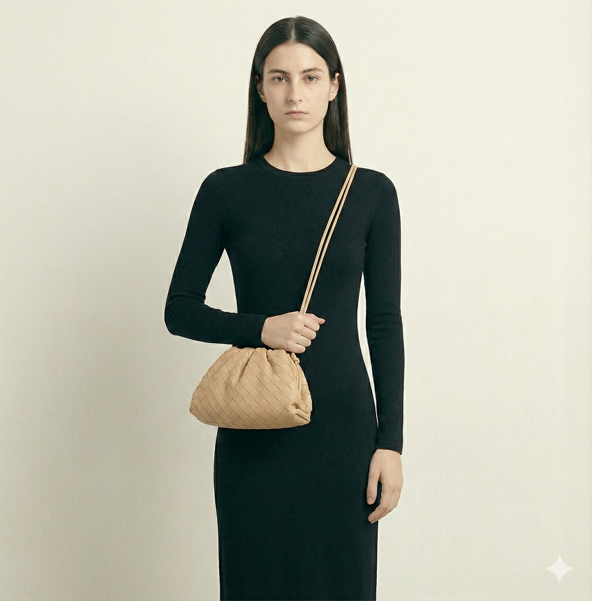 Sac pochette tressé Wendy