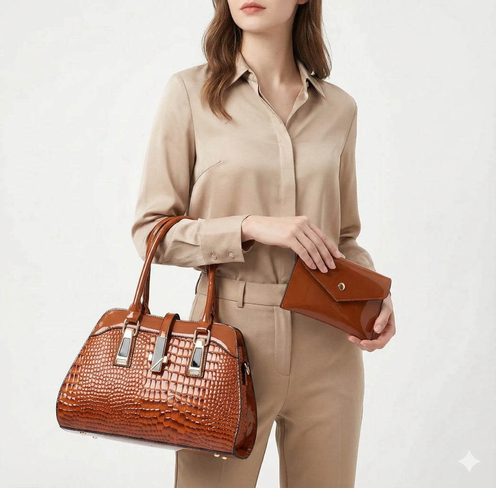 Ensemble sac et portefeuille en cuir - Vian
