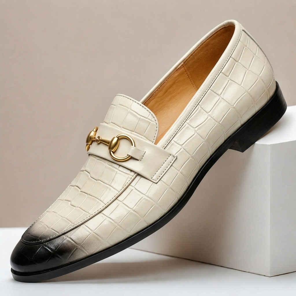 Mocassins Gaspari en Cuir Embossé
