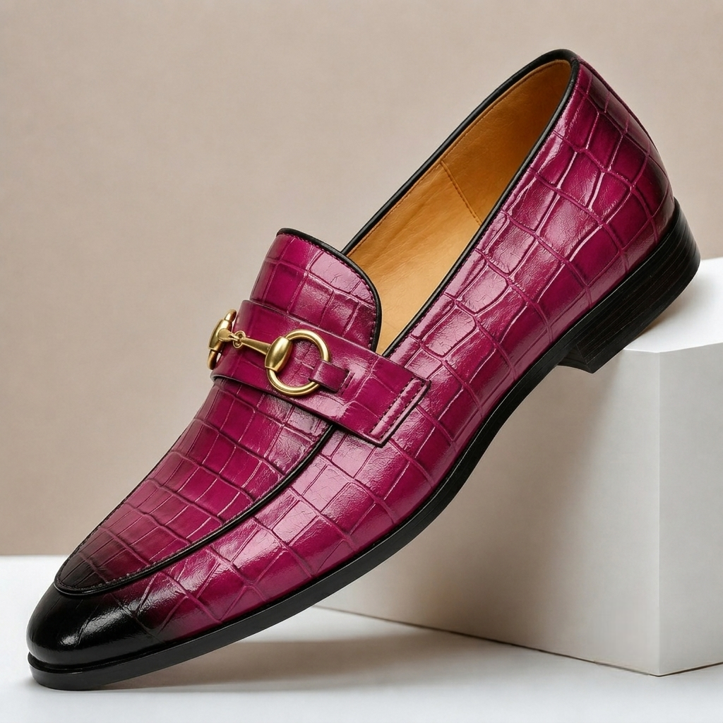 Mocassins Gaspari en Cuir Embossé
