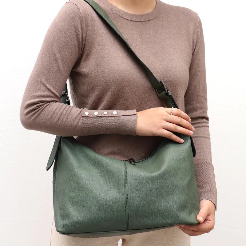 Sac en cuir style besace - Agatha