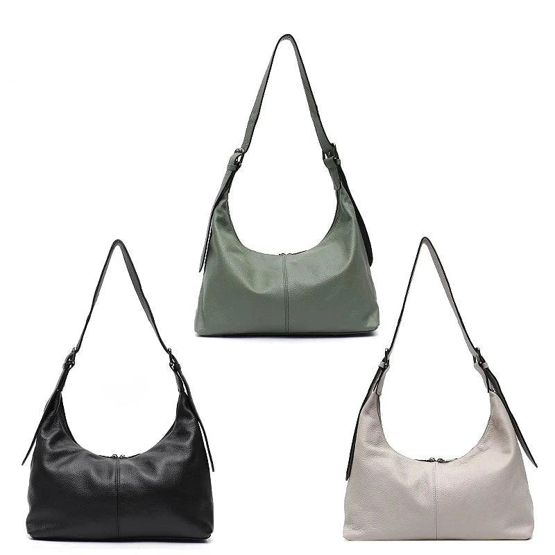 Sac en cuir style besace - Agatha